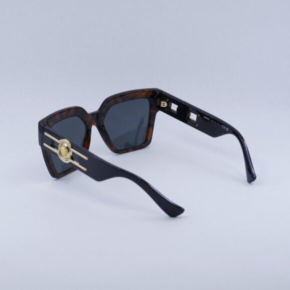 🕶️ New Versace VE4458 542987 Sunglasses - Havana Frame, Dark Grey Lenses - Picture 10 of 11